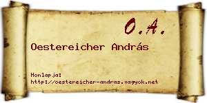 Oestereicher András névjegykártya